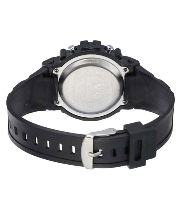 plain black digital watch