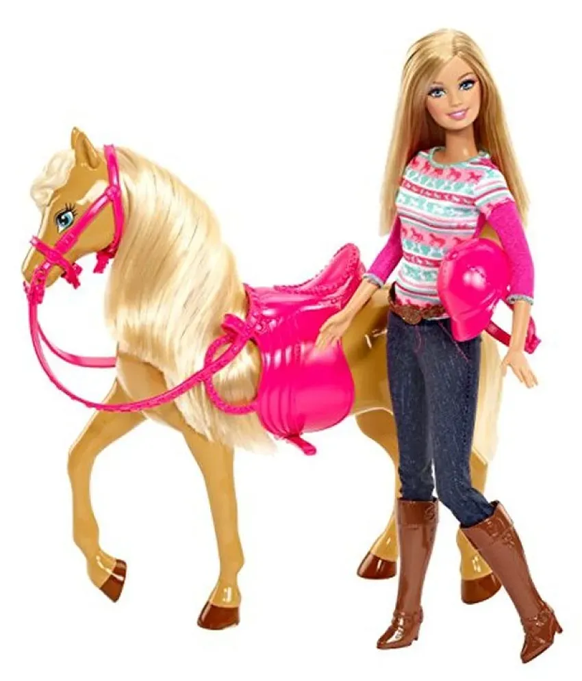 Barbie doll outlet & tawny horse