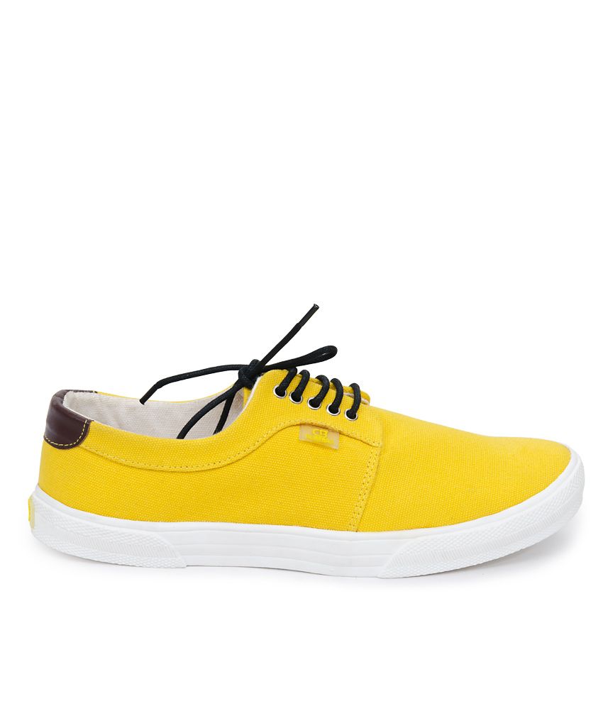 yellow canvas shoes online