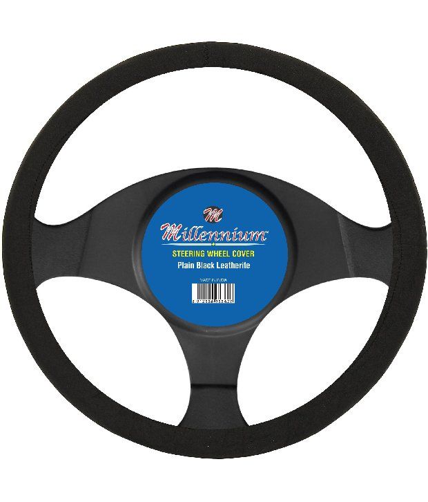 Millennium Black Leatherite Steering Wheel Cover for Honda City Buy