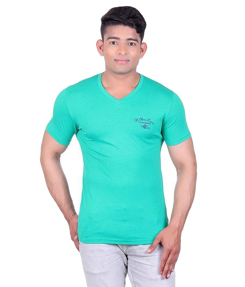 mens green vneck