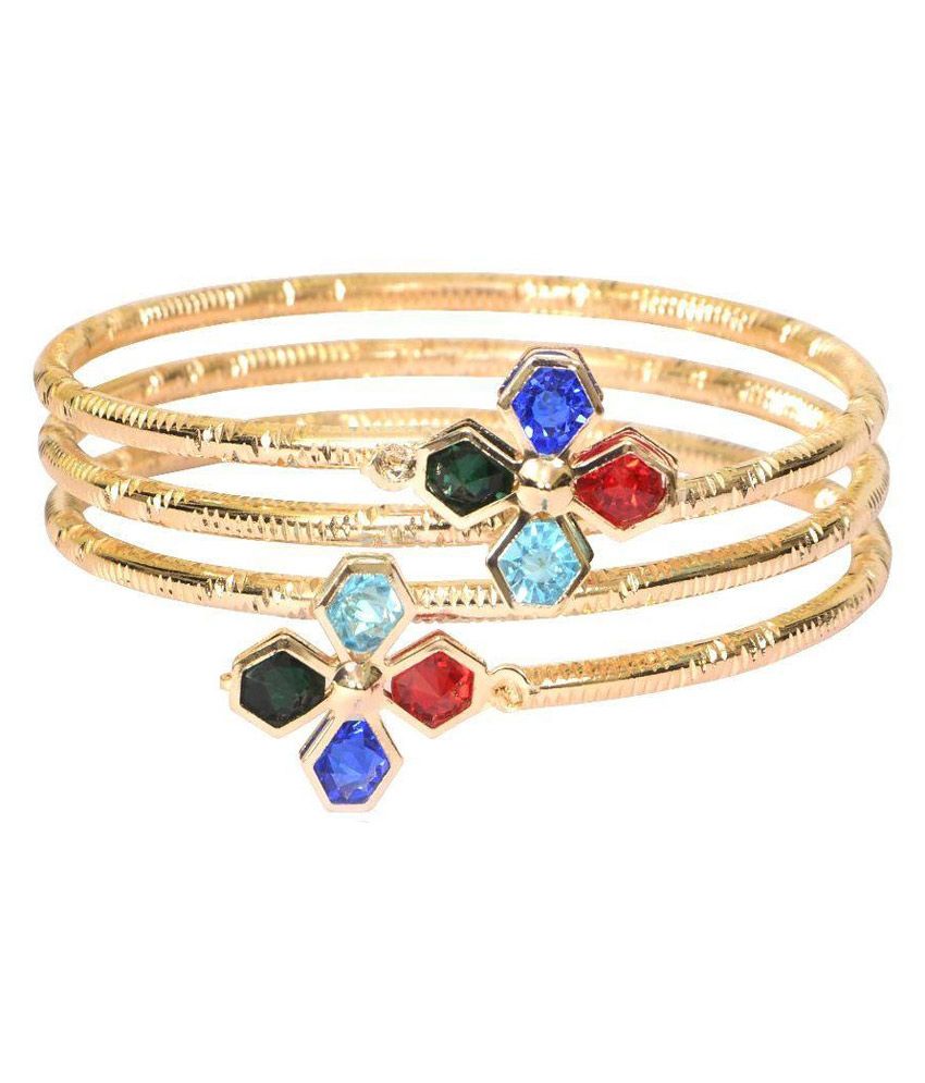 Comfty Golden Alloy Kada Buy Comfty Golden Alloy Kada Online in India