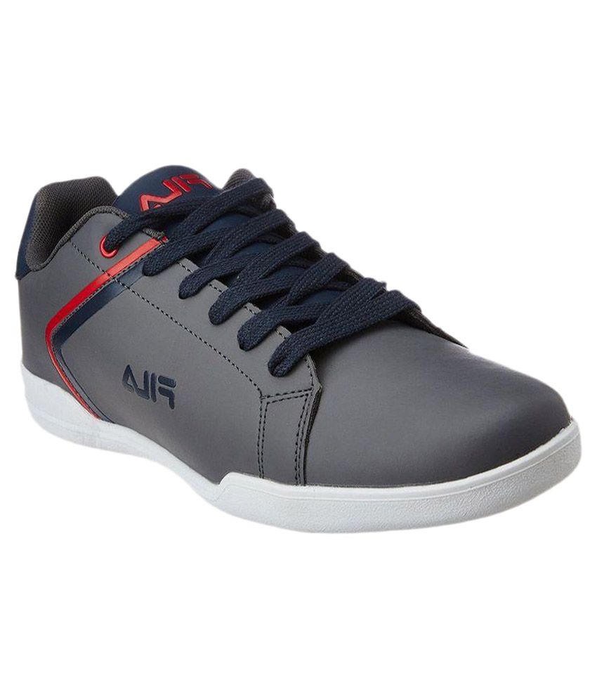 gray fila shoes