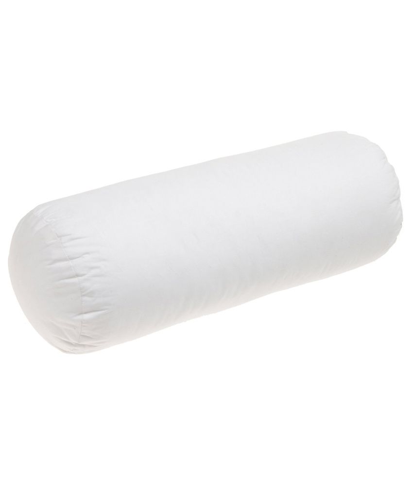 Bestellan White Poly Cotton Bolster Pillow Buy Online at Best Price