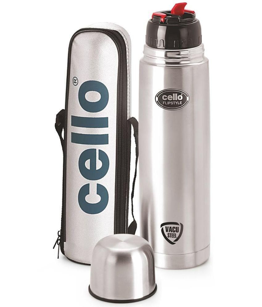     			Cello Flipstyle Stainless Steel Flask - 500ml