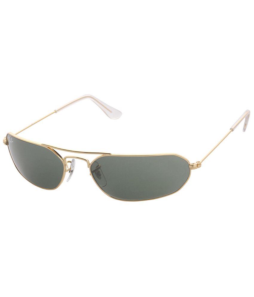 Ray-Ban Green Rectangular Sunglasses 
