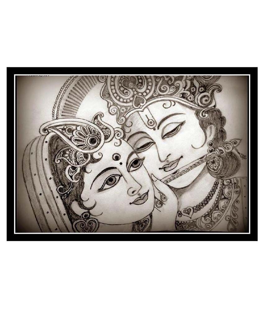 Traditional Arts Abstract Radha Krishna Sketch Textured Wall Frame Buy Traditional Arts Abstract Radha Krishna Sketch Textured Wall Frame At Best Price In India On Snapdeal