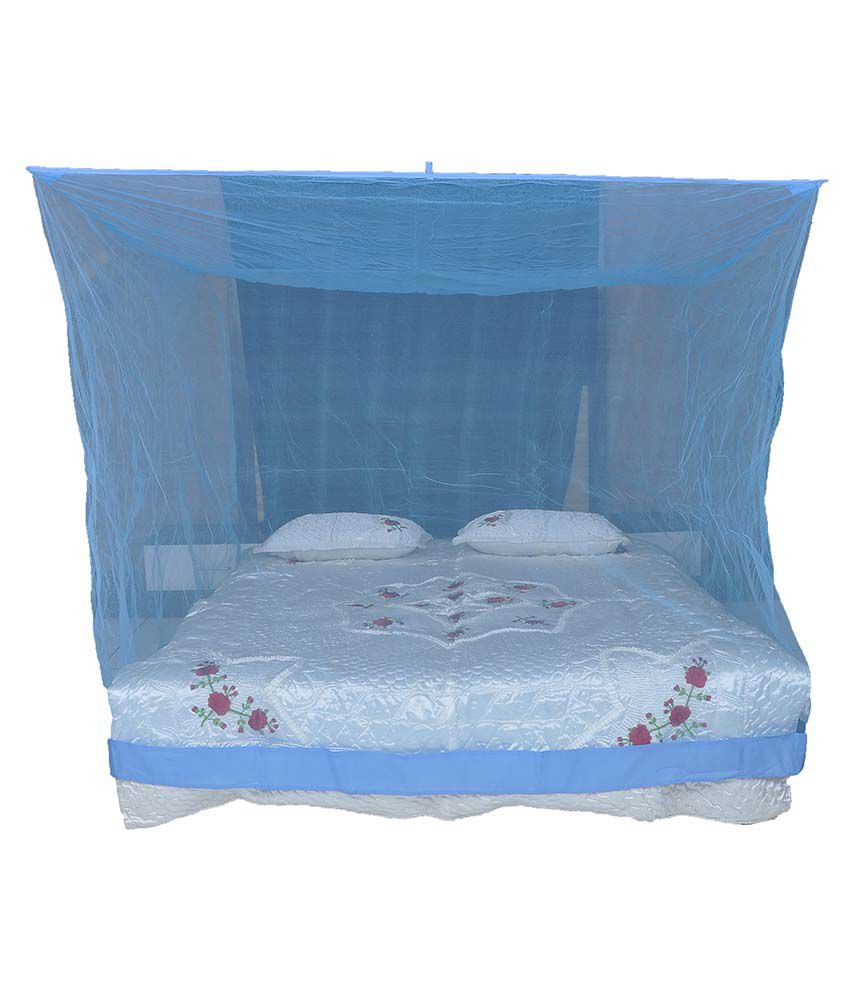     			Riddhi Blue Polyester Single Mosquito Net