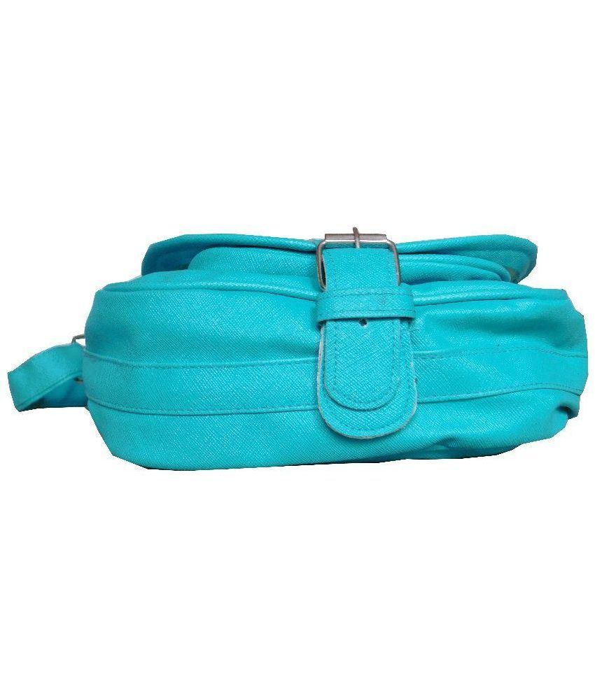 Krazy Kat Blue P.U. Sling Bag - Buy Krazy Kat Blue P.U. Sling Bag ...