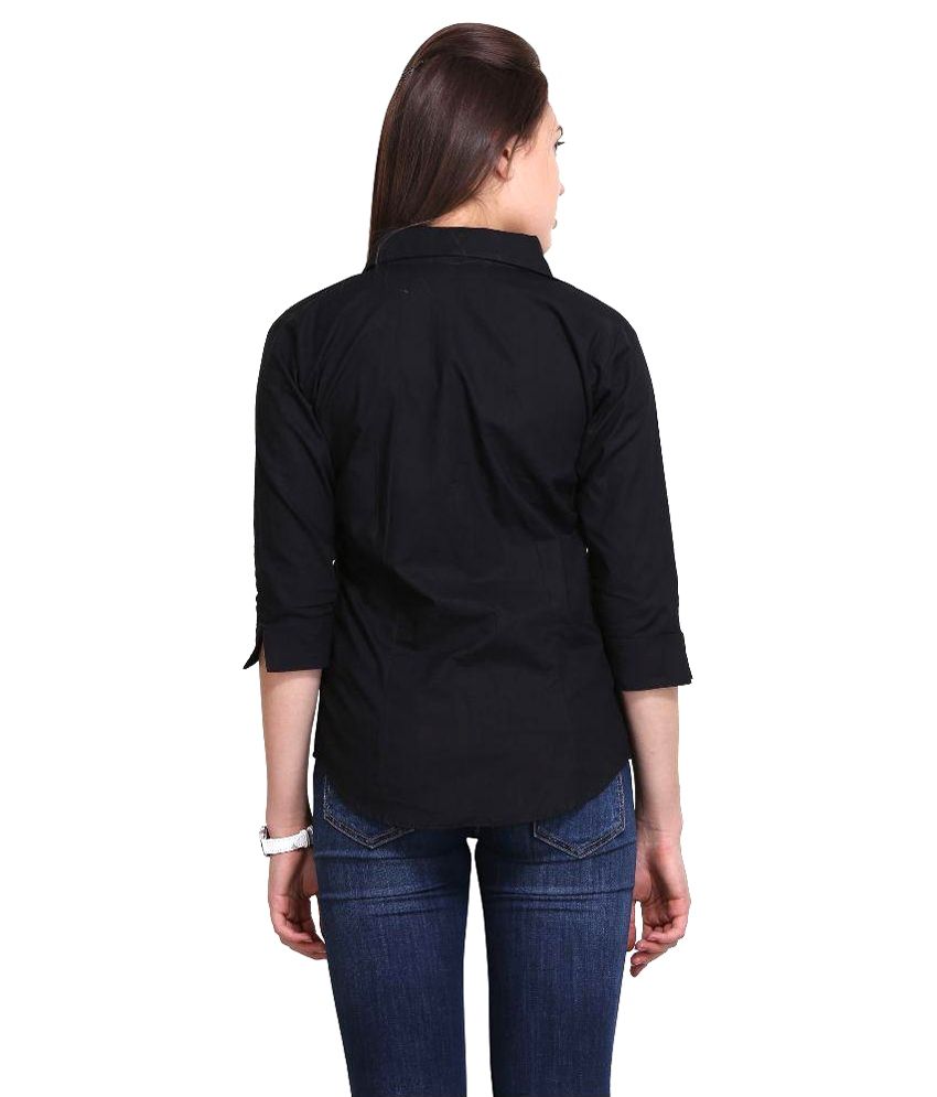 Buy Sierra Black Cotton Shirts Online at Best Prices in India - Snapdeal