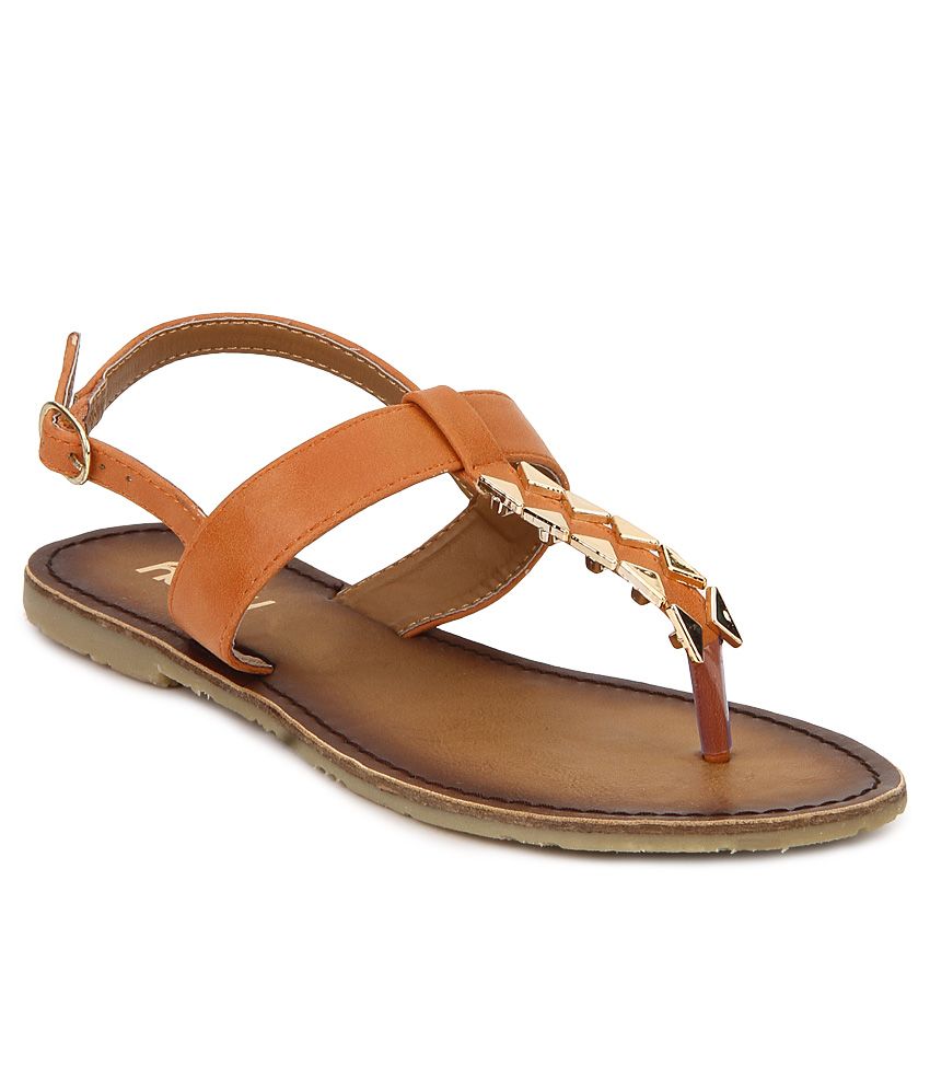 Honey By Pantaloons Orange Flat Sandals Price in India- Buy Honey By ...