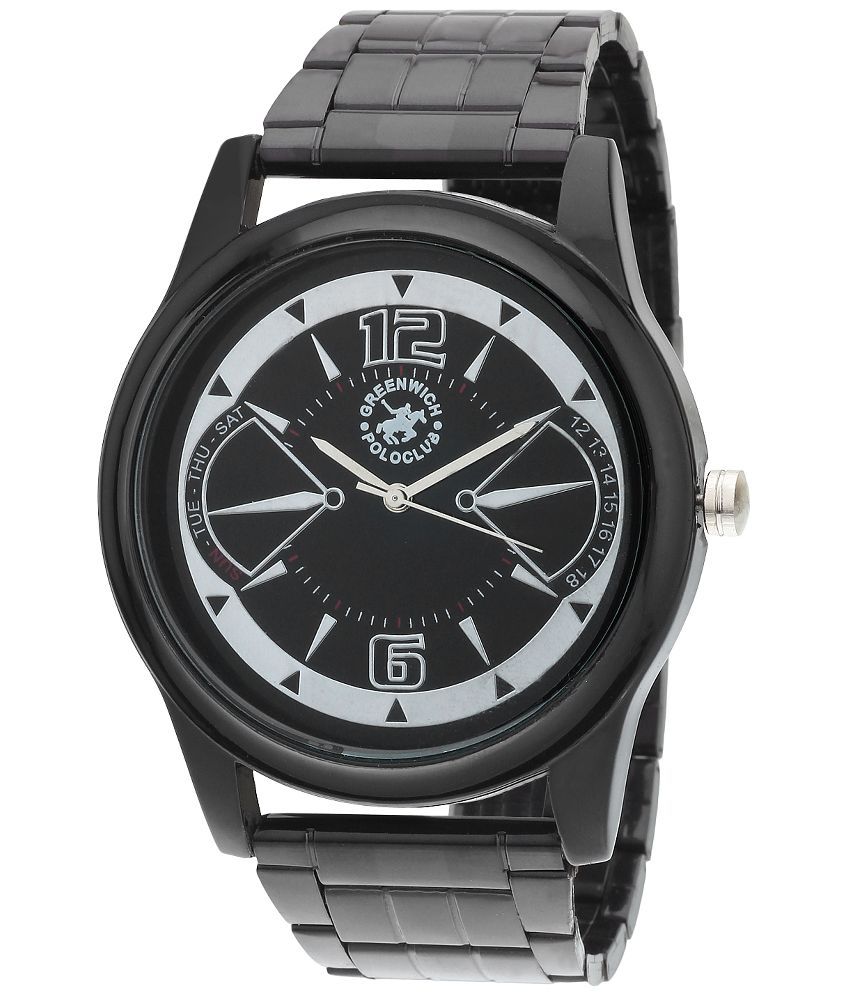 Greenwich Polo Club Black Analog Watch For Men Buy Greenwich Polo