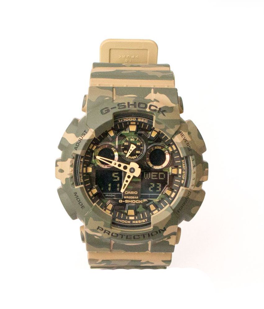 Casio Green G shock Analog digital Dial Men