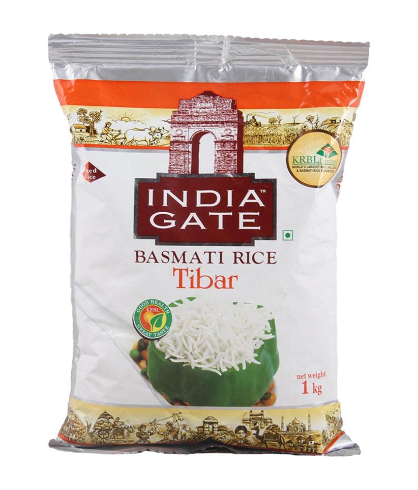 India Gate Basmati Rice Tibar - 1 kg: Buy India Gate ...