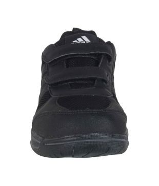adidas school shoes black velcro