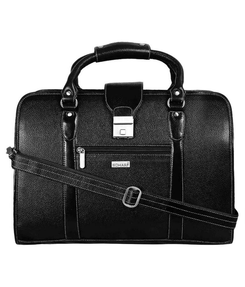 Scharf Black Leather Office Bag SDL542653961 1 A0da9 