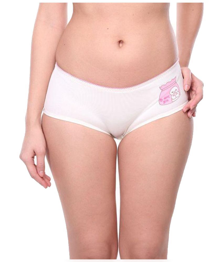 Buy Feminin White Cotton Panties Online At Best Prices In India Snapdeal