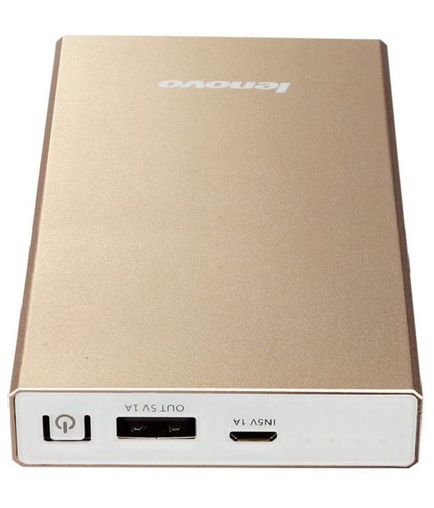 Lenovo MP1260 12000 mAh Power Bank Golden Power Banks Online at Low