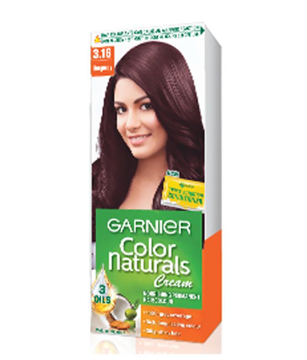 Garnier Color Naturals Hair Color Shade  Burgundy (Contains developer  60 ml, Colorant 40 gm, Gloves - Pack of 2: Buy Garnier Color Naturals Hair  Color Shade  Burgundy (Contains developer 60