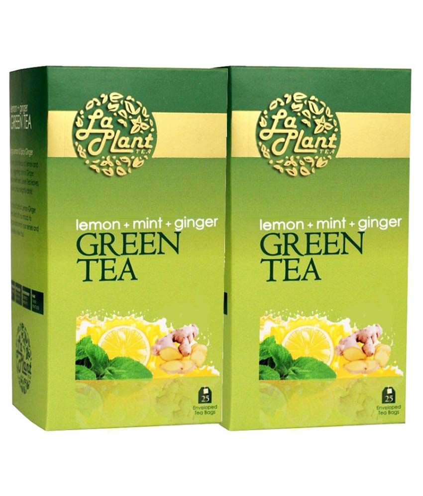 LaPlant Lemon, Mint and Ginger Green Tea, 50 Tea Bags Buy LaPlant