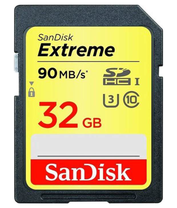     			SanDisk Extreme 32 GB Class 10 Camera Memory Card