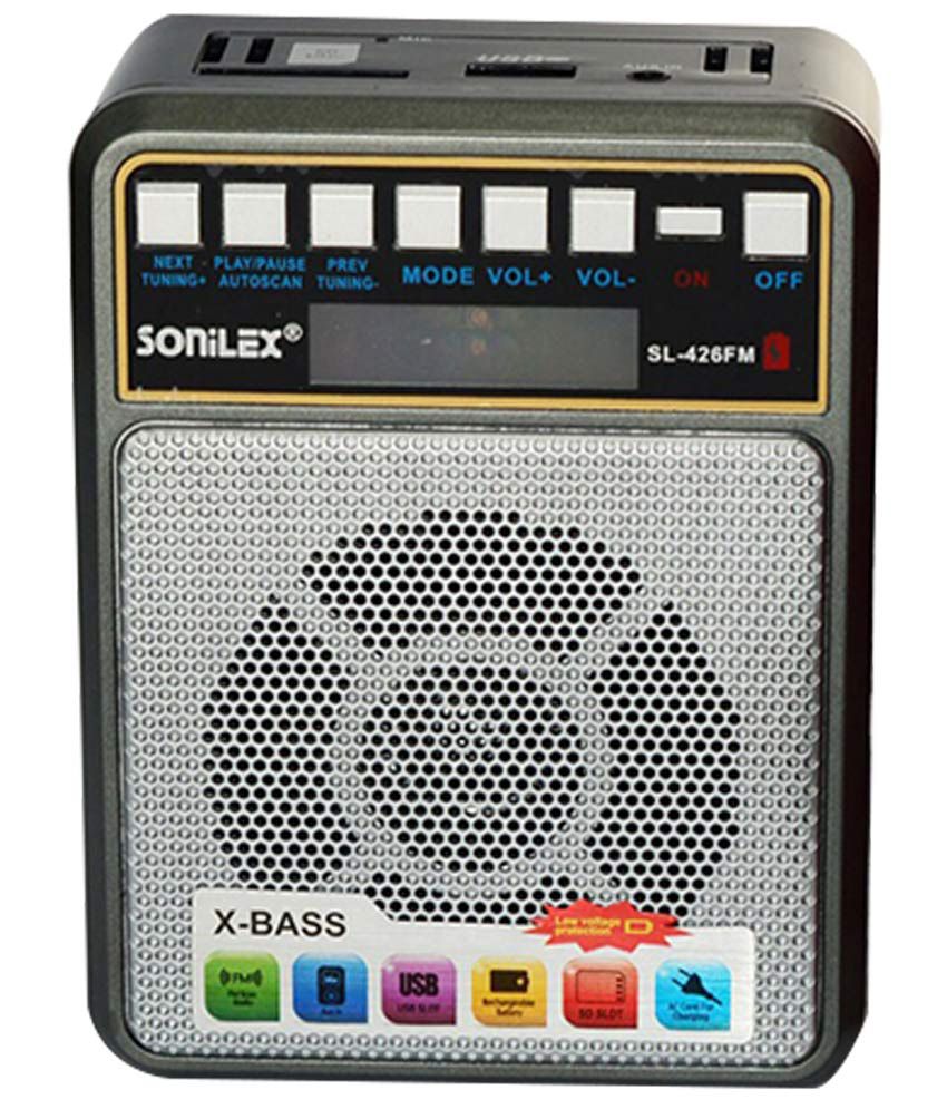     			Sonilex SL 424-427 Bluetooth Speakers - Grey