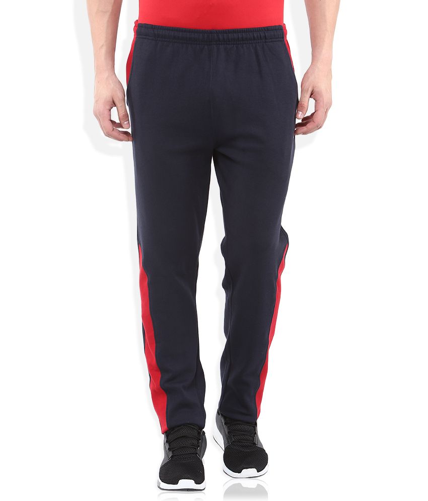 navy track pants mens