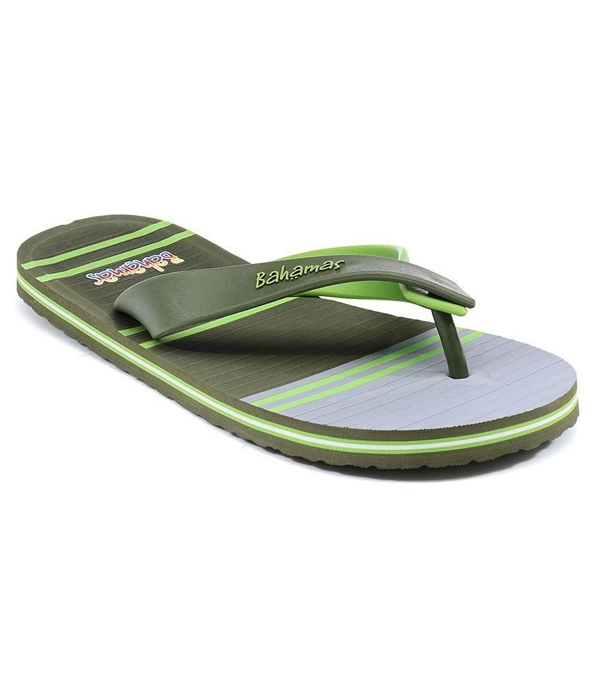dark green flip flops