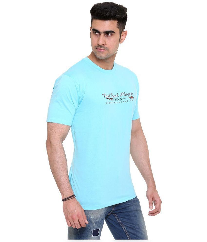 Fast Track Blue Round T Shirt - Buy Fast Track Blue Round T Shirt ...