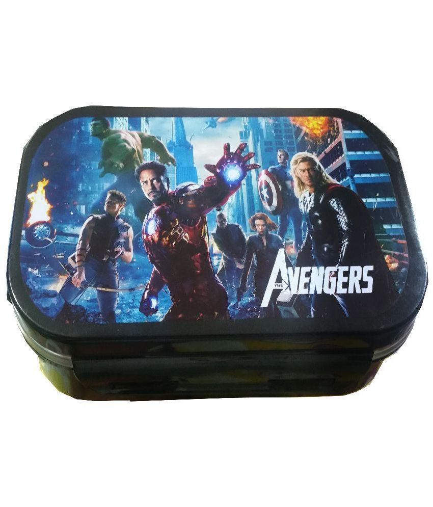 plain black lunch box