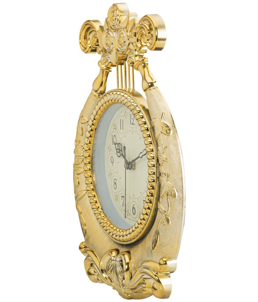 Wallace Circular Analog Wall Clock Yash1551Golden 14 Buy Wallace