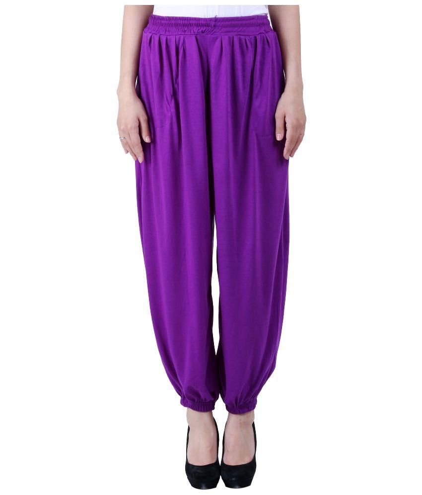 purple harem pants