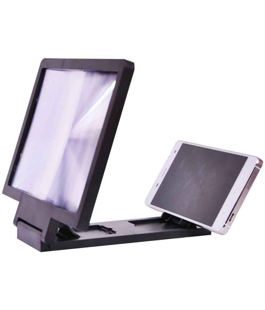 EdgeMark 3D Glass Screen Enlarger for Mobiles and Tablets Black