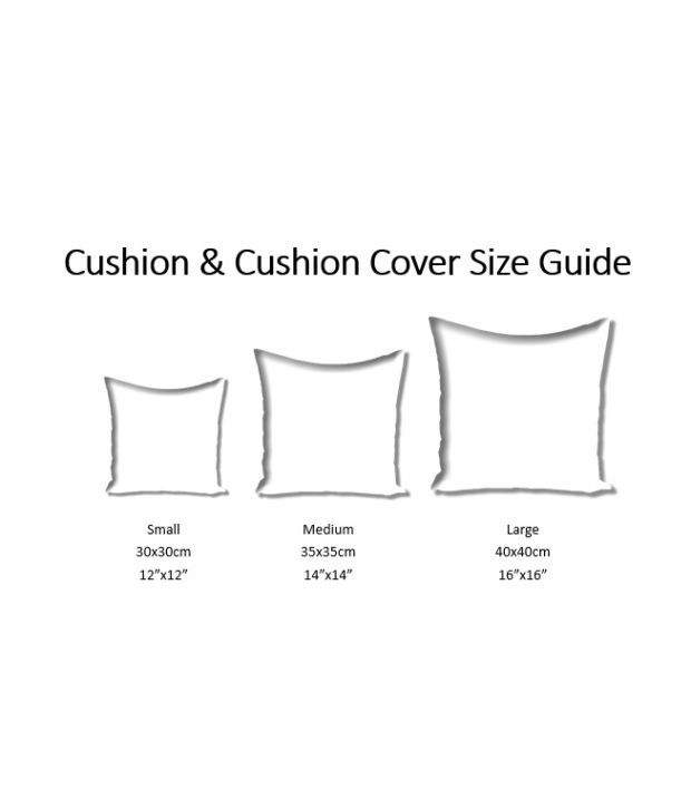cushion cover sizes chart