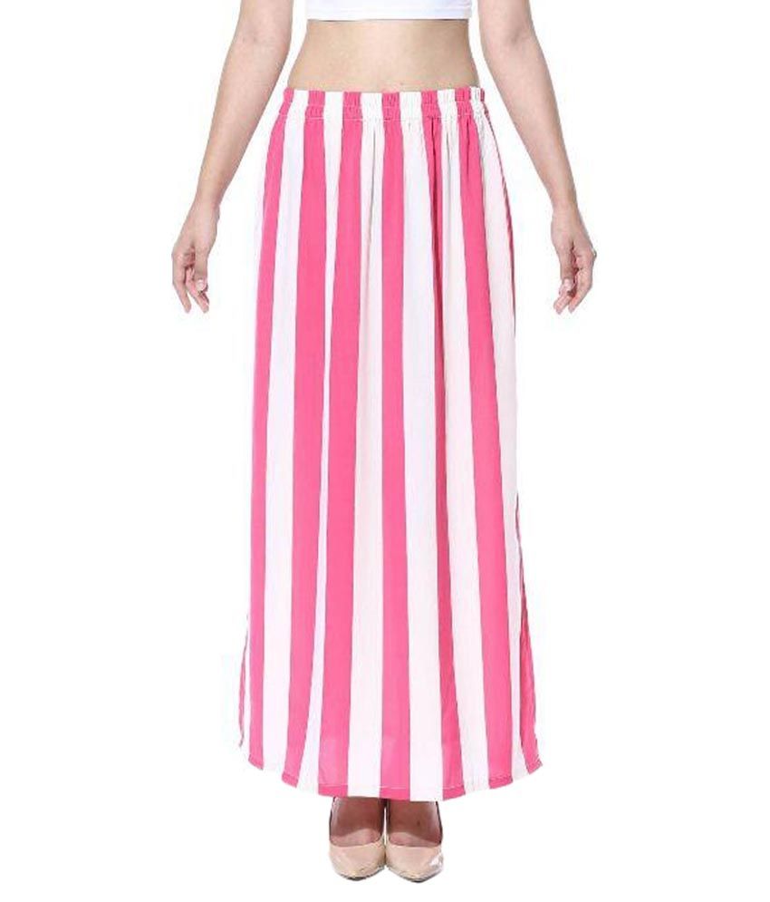 crepe maxi skirt with back zipper and ribbon