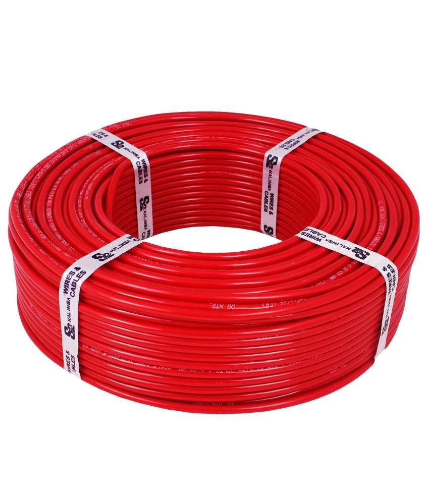 Buy S2 Kalinga 6 0 Sq Mm 90 Meters Flame Retardant Fr Pvc Insulated Industrial Cable Red Online At Low Price In India Snapdeal
