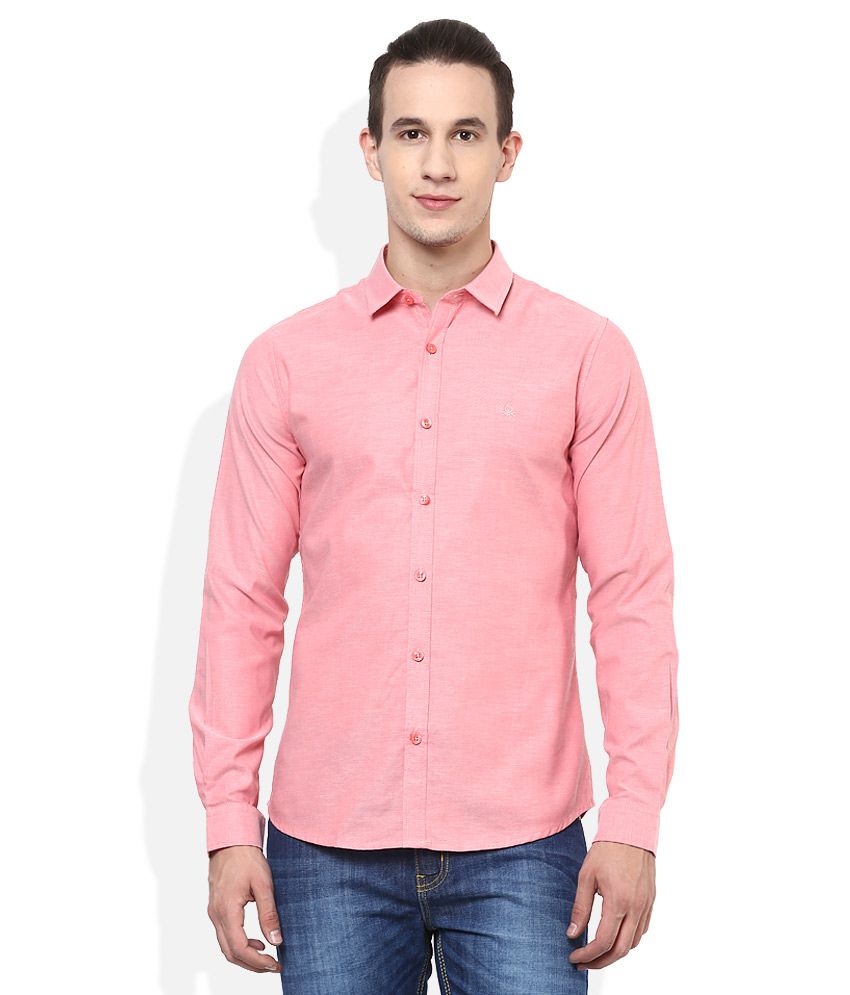 United Colors Of Benetton Red Slim Fit Shirt - Buy United Colors Of ...