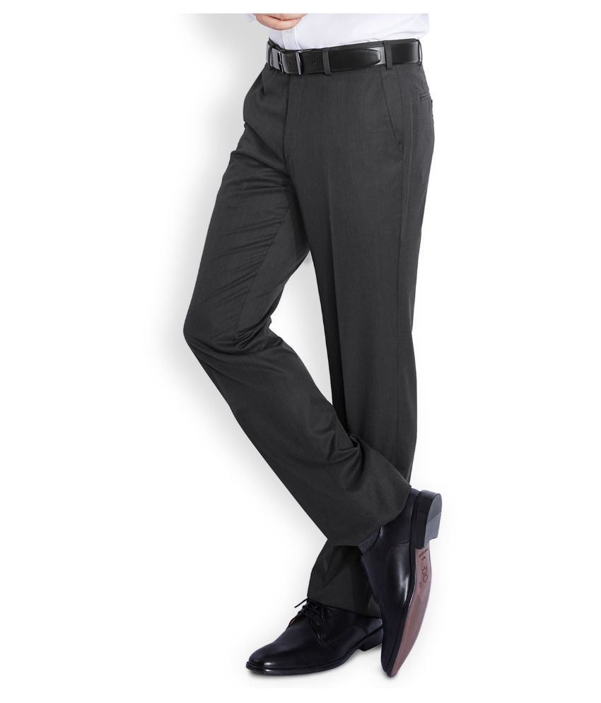 raymond black coat pant