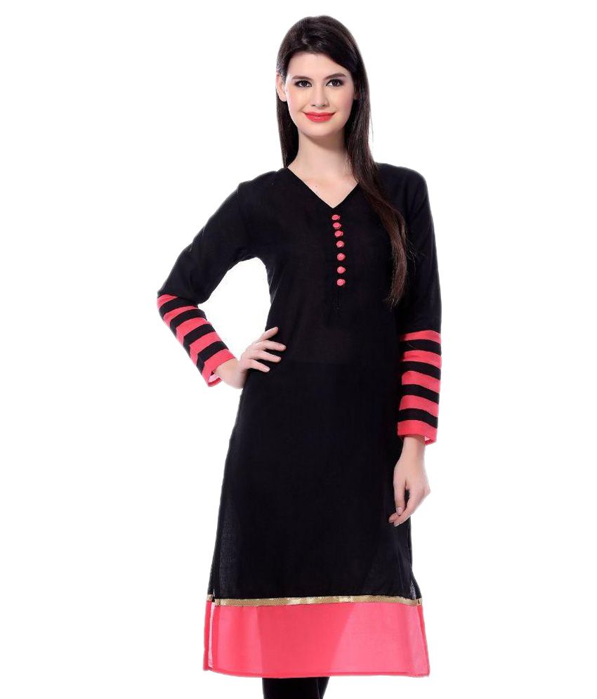 janasya black kurti