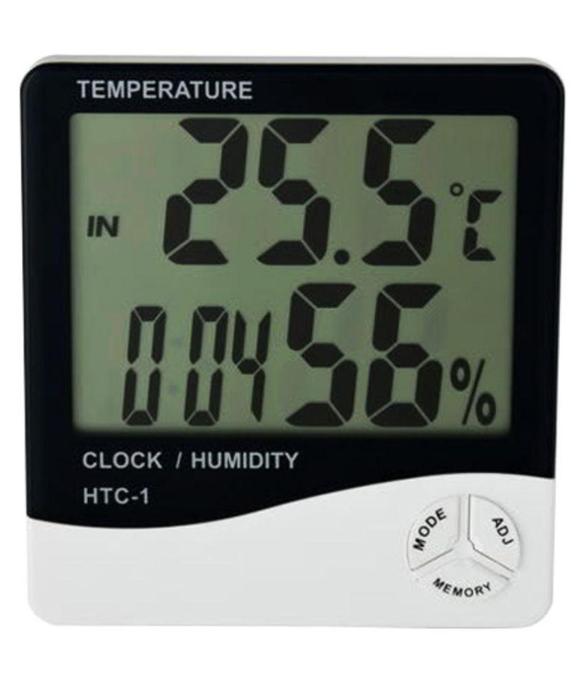     			NSAW Thermo-Hygrometer Jumbo Digital  (Humidity Meter With Clock Large LCD Display)
