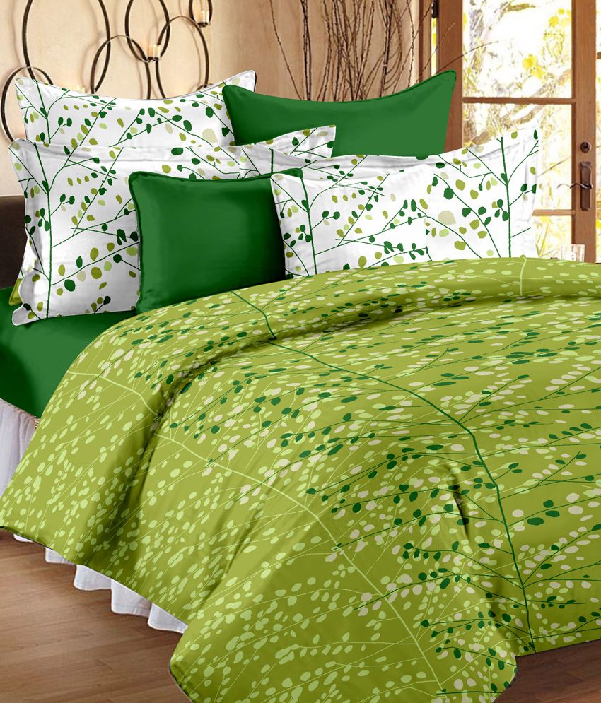     			Bedspun Cotton Double Bedsheet with 2 Pillow Covers
