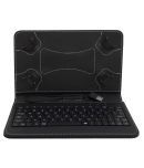 ACM Flip Cover Inbuilt Keyboard with Micro USB Cable for Samsung Galaxy Tab A T355 - Black