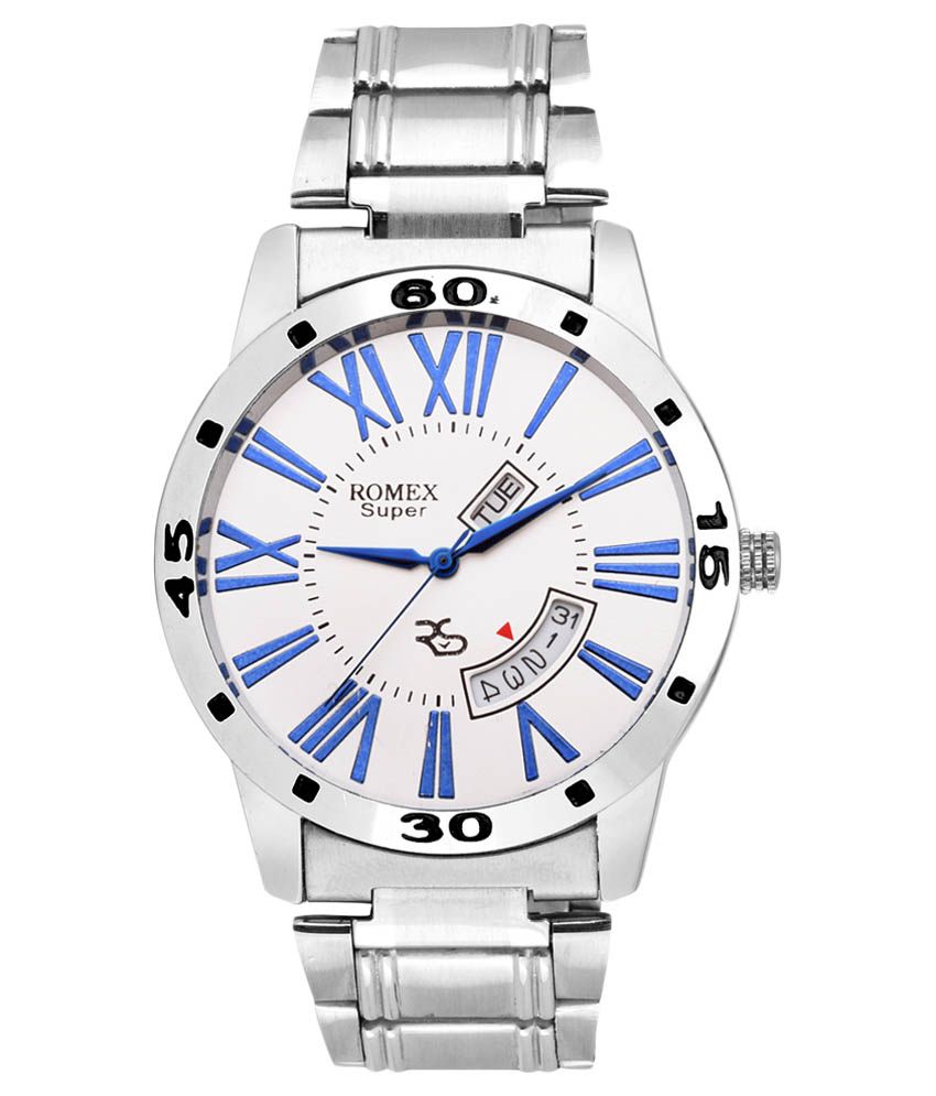 Romex Super Silver Analog Watch - Buy Romex Super Silver ...