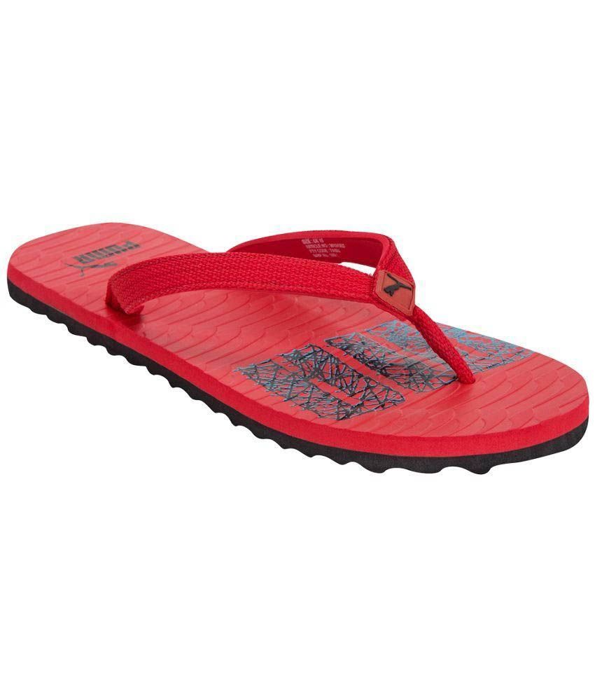 Puma Red Flip Flops Price in India- Buy Puma Red Flip Flops Online at Snapdeal