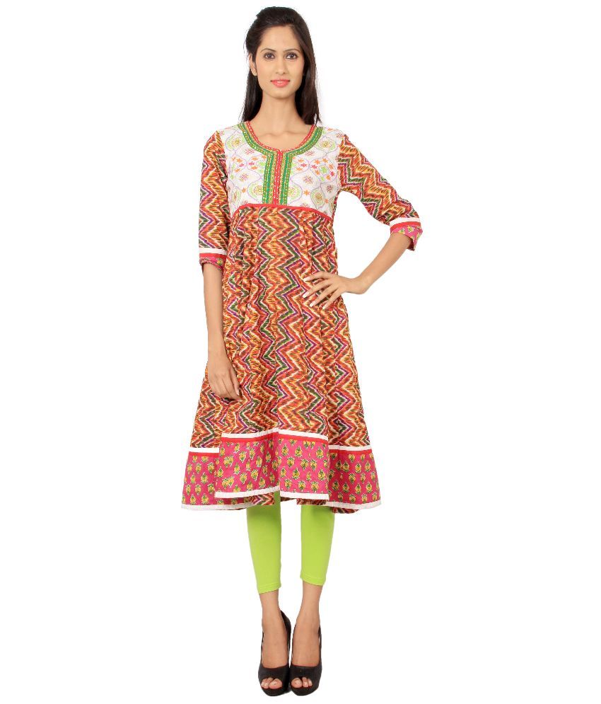 anarkali cotton kurti