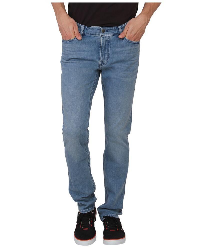 calvin klein modern fit pants blue