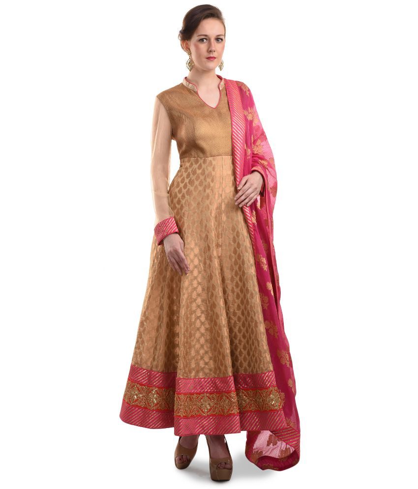 brocade anarkali kurti