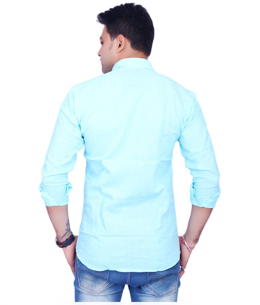 milano blue shirt