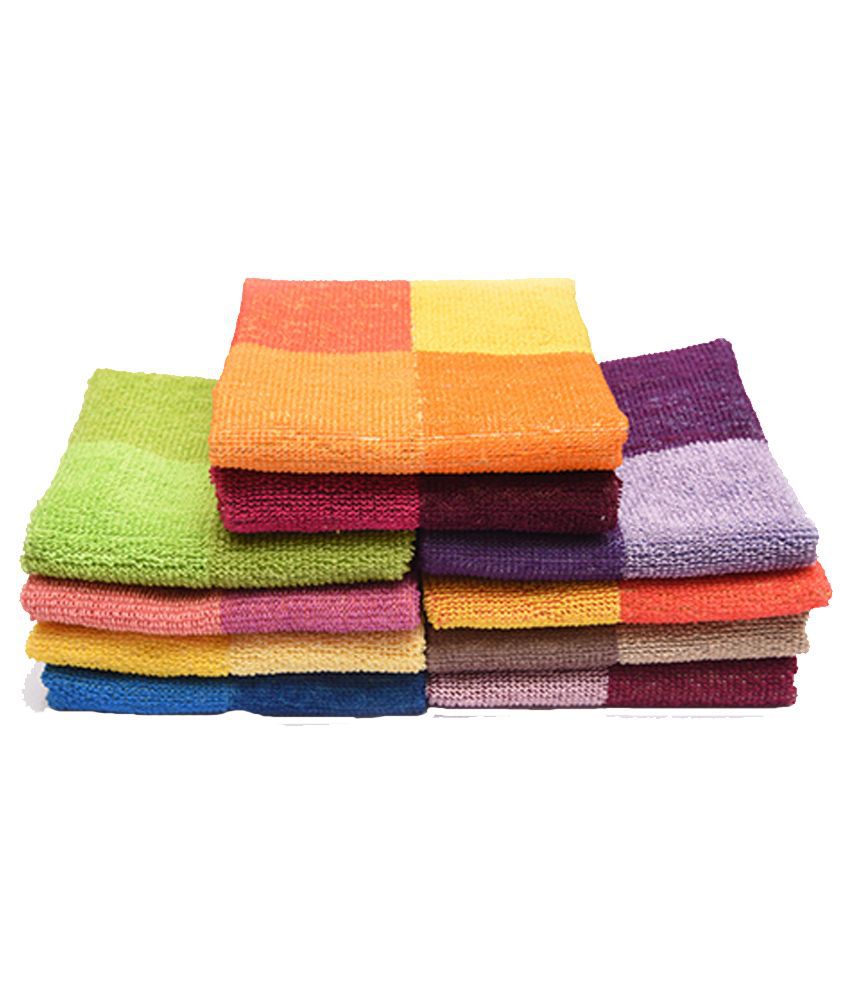     			Rich Cottons Set of 10 Face Towels