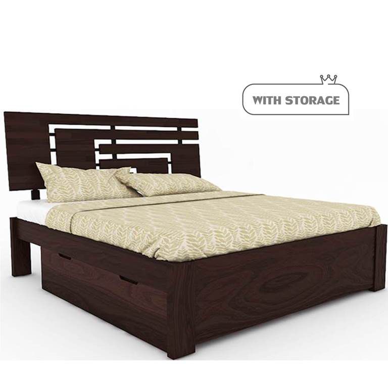 Ethnic India Art West Street King Size, What Is The Size Of King Bed In India